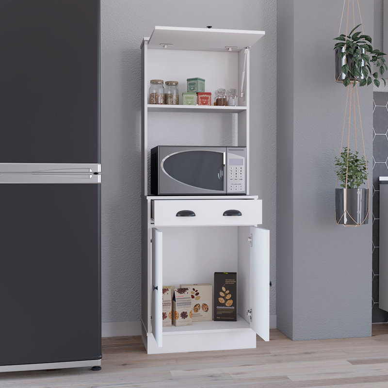 2-Cabinet Kitchen Pantry, White