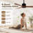 52-Inch Wood Ceiling Fan NO Light with Solid Wood Blades, Quiet Reversible DC Motor and Remote Control-1040775402