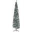 Arbre de Noël artificiel mince enneigé 9 pi de hauteur avec des branches réalistes et 1014 pointes-1493467643