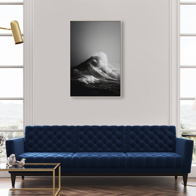 Tectonic Flow I Print by Oliver Gal, 55"H x 37"W, Silver Floater Frame