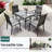 Urbai Square Outdoor Dining Table with Parasol Hole for 4 People
