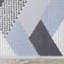 Tapis gris à motif de chevrons Shelldrake