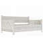 Lit de jour simple en bois de style rustique moderne, sans sommier tapissier, blanc crème-1570578225