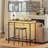 34.6" Bar Table with LED Lights-310488426