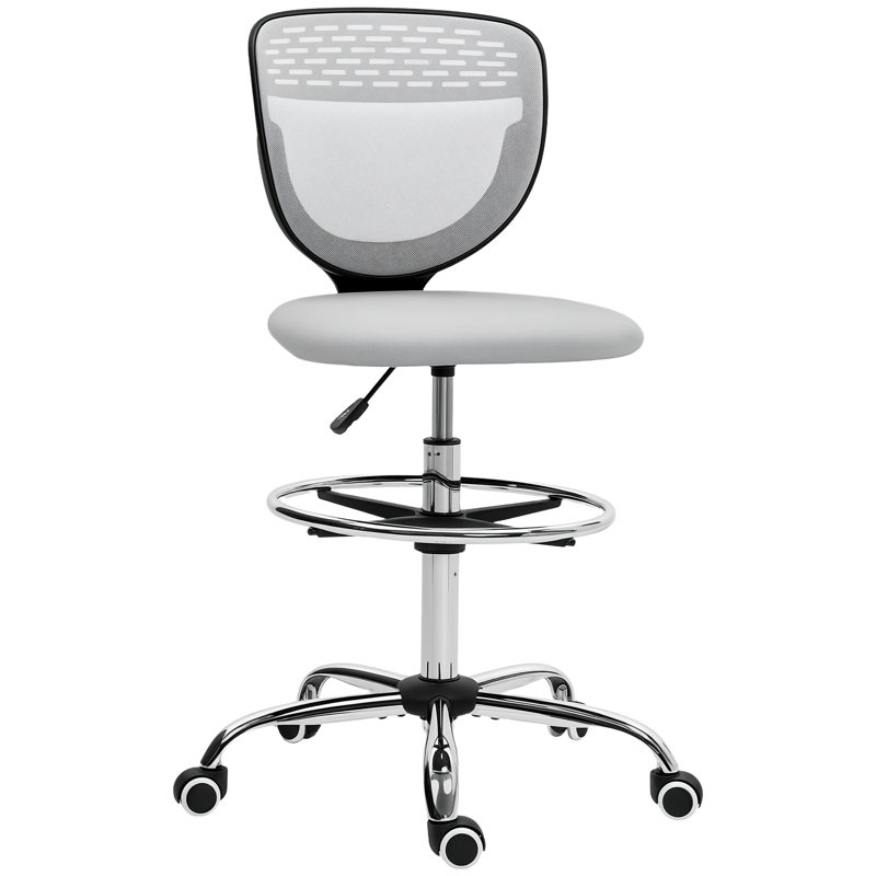 Arnis Mesh Drafting Chair, Grey