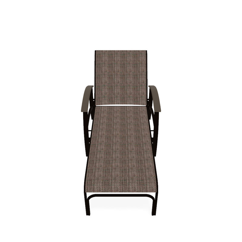 Belle Isle Outdoor Chaise Lounge, Cobalt 35D Sunbrella®, Desert P60, Textured Kona