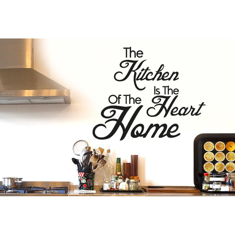 Food & Beverage Non-Wall Damaging Wall Decal, Black, Medium