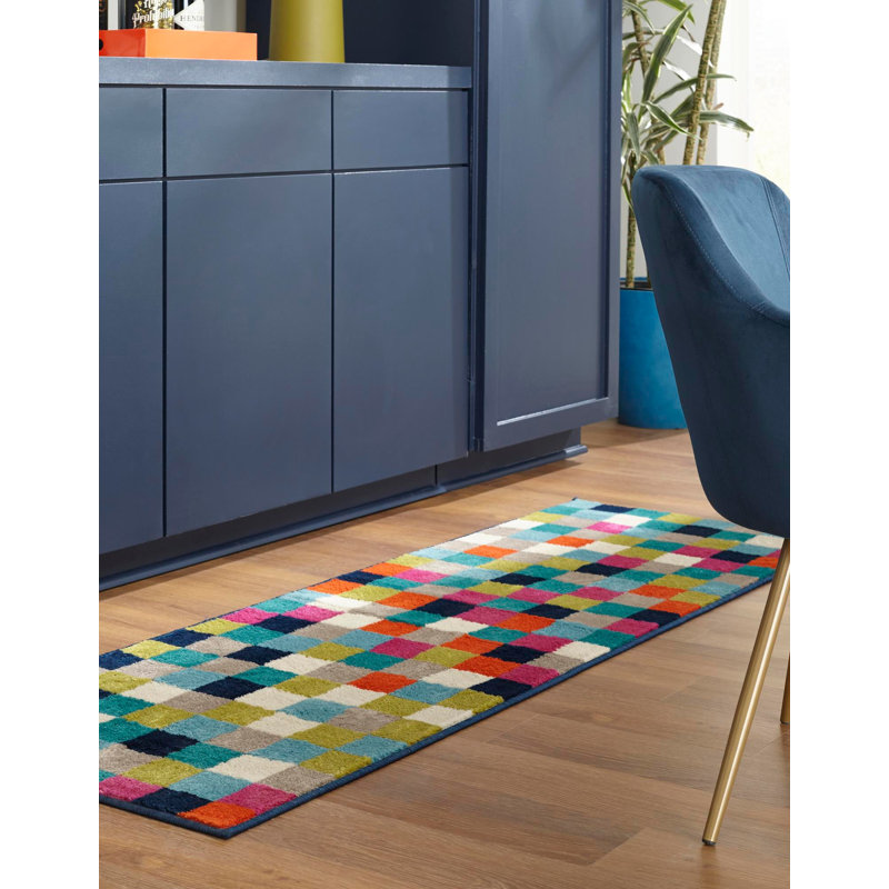 Analiese Geometric Indoor Rug, Runner 2' x 8'