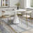 Modern Abstract Gray/White/Gold Machine Washable Area Rug-1890005772