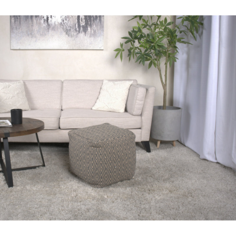 Amuleto Hand - Loomed Cotton Pouf