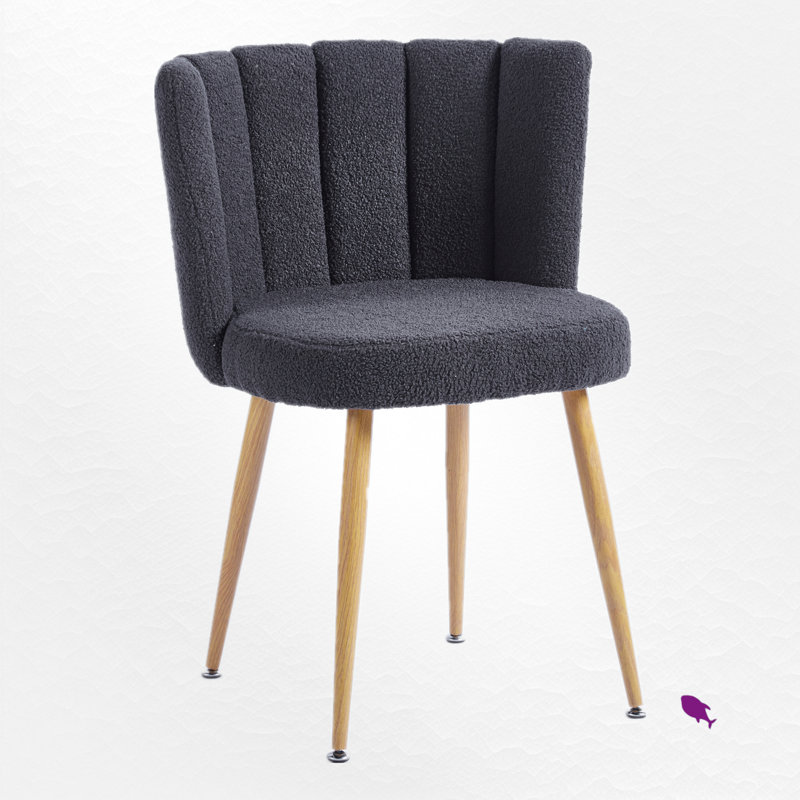 Kurin Upholstered Dining Side Chair (Set of 2), Dark Gray