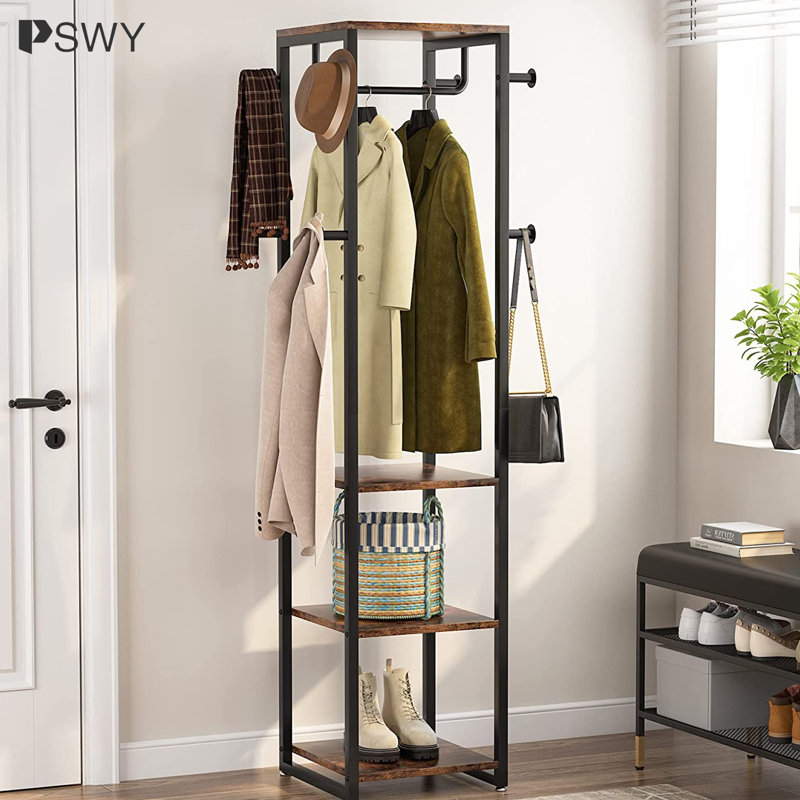 Freestanding 8 - Hook Coat Rack