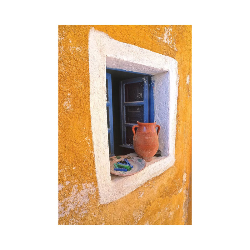 Pottery In Window by Jaynes Gallery - Wrapped Canvas Print, 30.48cm H x 20.32cm W x 1.905cm D