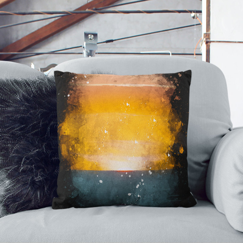 Sunrise Horizon Cushion with Filling, 40cm H x 40cm W x 15cm D