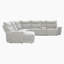 Canapé modulaire inclinable en tissu texturé 6 pièces 118,5 po Achernar-2118844682-2118844693