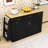 Modern Kitchen Island with Trash Bin Compartment, Sliding Doors, 3-Tier Spice Rack and Adjustable Storage-521768884