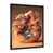 Impression noire sur toile encadrée sélectionné