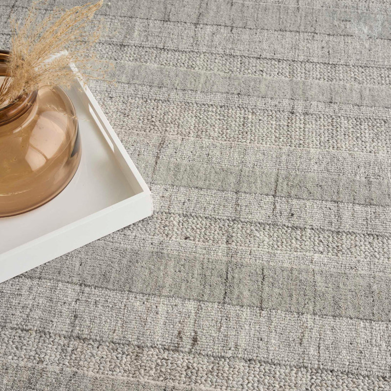 DKNY Pure Multi Weave Grey Contemporary Indoor Rug, Rectangle 7'9" x 9'9"
