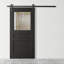 Porte de grange en bois et verre peint avec trousse de quincaillerie d'installation-89128489