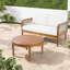 Confortable ensemble de salle à manger de patio en bois d'acacia 2 pièces corde moderne pour la maison