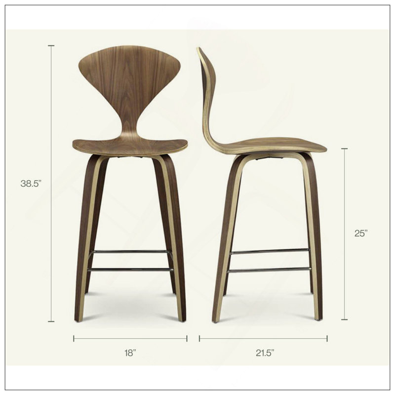 Ensemble de deux tabourets de comptoir Norman