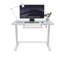 Bureau debout électrique en verre avec tiroir et charge USB - Uncage-98618126