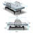 Electric Lift Bed for Home - Adjustable Backrest & Legs with Wired Remote, Built-in Safety Rails, Easy-Access Care Bed