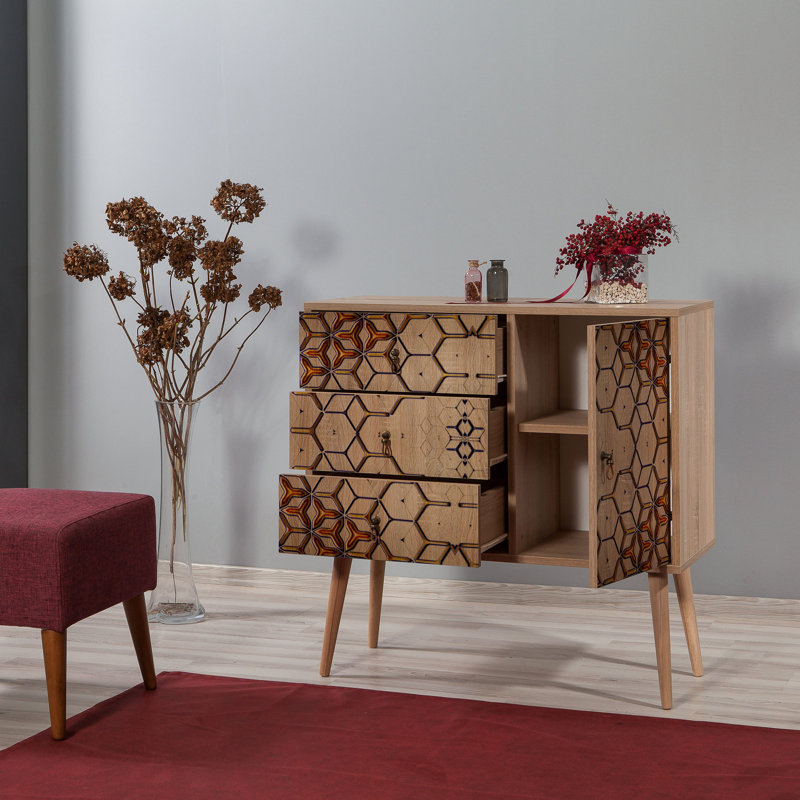 Commode combinée 3 tiroirs l 35,4 "Schuylerville