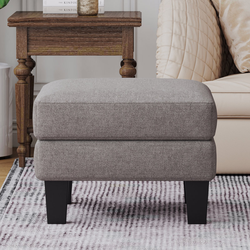 Repose-pieds en tissu, Gris
