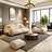 Traditional Chinese style straight row sofa set