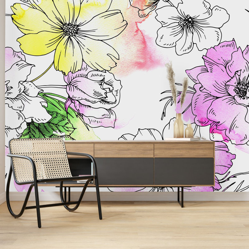 Murale pelez et collez, L 10,42 pi x L 10,42 pi
