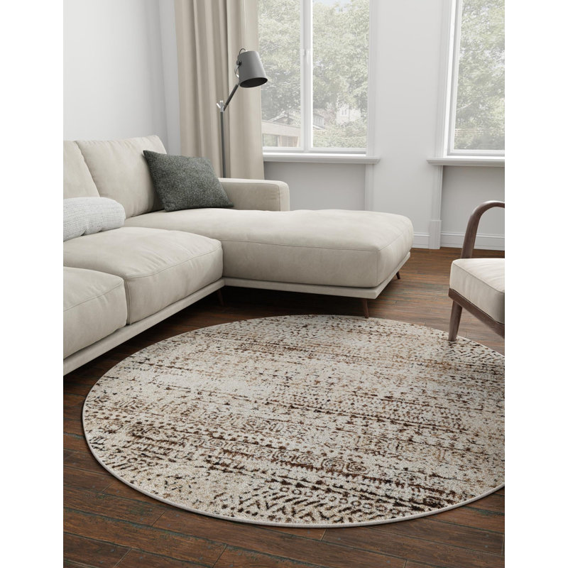 Oakhill Moroccan Indoor Rug, Round 6'