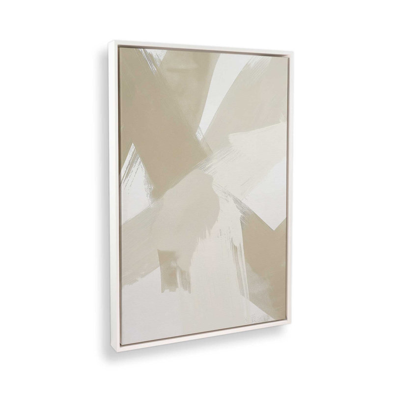Soft Momentum II, H 36,75 po x l 24,75 po, Cadre flottant blanc opaque