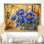 Pivoines bleues dans le verger - pivoines, art mural-1024748046-1024748041