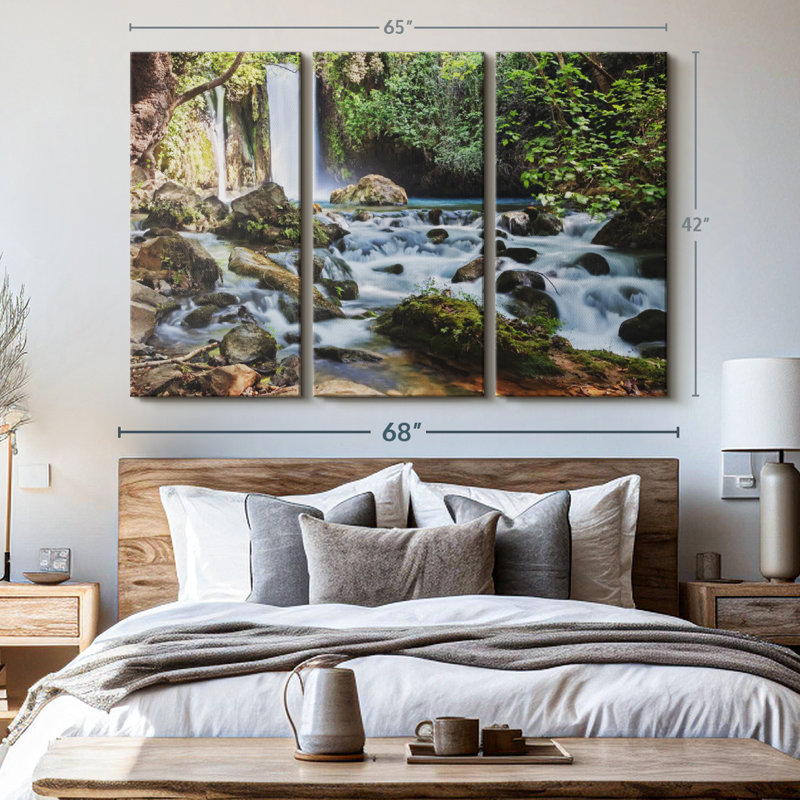 Impression sur toile Banias, H 42 po x l 65 po x P 1,25 po