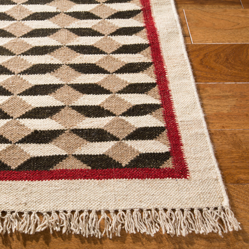 Ralph Lauren Tumbling Water Wool Geometric Rug, Rectangle 4' x 6'