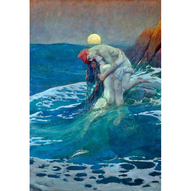 La sirène, H 24 po x l 17 po