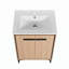 Meuble-lavabo sophistiqué avec lavabo et grandes armoires de rangement