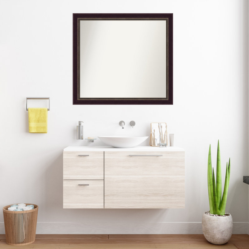 Roree Solid Wood Wall Mirror, 31.25" x 34.25"