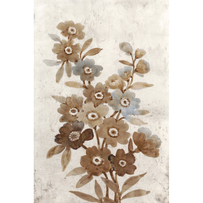 Wildflower Branch I - Painting, 30 cm H x 20 cm W, Wrapped Canvas