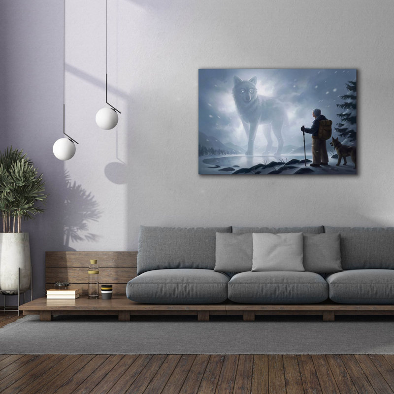 Gariella la visite par JoJoes Art, H 40 po x l 60 po x P 1,5 po