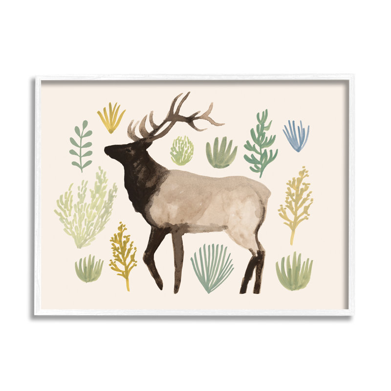 Élan de Southwestern, Giclée encadrée blanc bord de mer, H 24 po x l 30 po