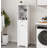 One-Compartment One-Drawer Tilt-Out Laundry Sorter Cabinet - White