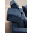 Elegant Navy Blue Corner Sofa with Adjustable Backrest, 119.6 x 74.8 x 36.2 inches | Beech Wood Frame & Chipboard, 100% Polyester Fabric | Includes 5 Pillows, Dry-Cleanable, Modern Industrial Design, Perfect for Living Rooms-1153767030