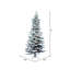 Utica Flocked Fir Slim Artificial Christmas Tree-2098960780