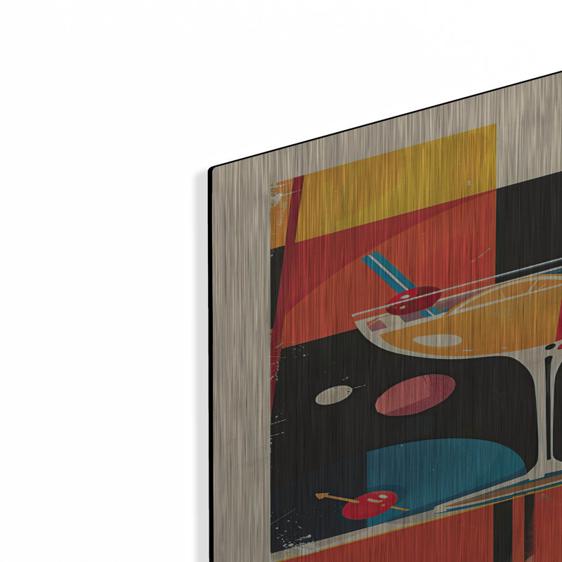  «Vintage Abstract Cocktail Affiche 1» par Momart, art mural en métal, 24 po x 36 po, H 36 po x l 24 po
