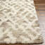 Beige Cream Modern Shaggy Rug, Abstract Stain Resistant Easy to Clean Rug For Living Room, Dining Room, Bedroom-1228391017