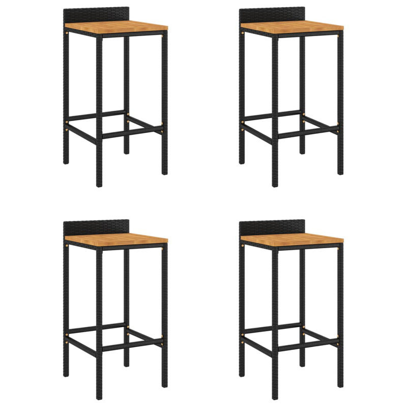 Outdoor 78 cm Stool, Black