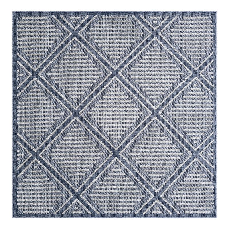 Tapis d'extérieur à treillis, Carré 7 pi 10 po