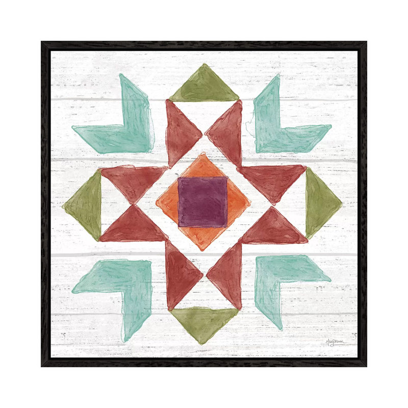 Flower Fest VII by Mary Urban - Painting on Canvas, 66.04cm H x 66.04cm W x 3.81cm D, Black Framed